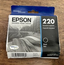Epson 220 Standard Capacity Black Ink Cartridge NEW in box