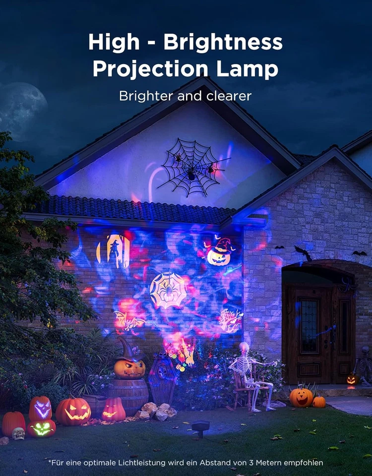 Outdoor Snowflake Projector, Smart Projector with Moving Water Ripple Projection - Image 2 of 4