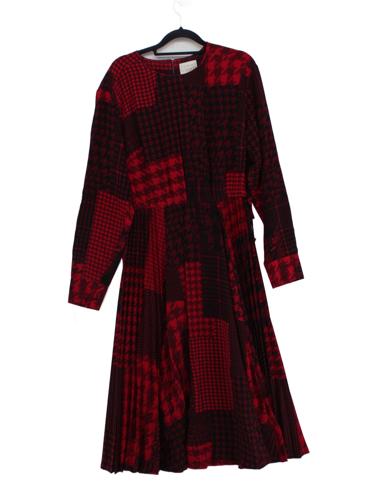 Tommy Hilfiger A-Line Midi Dress in Red RRP £270 image 2
