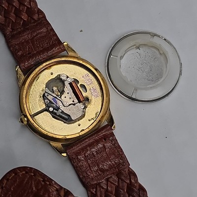 Fossil SK-4901 Quartz Watch Skelton Brown Leather Band  display picture 1