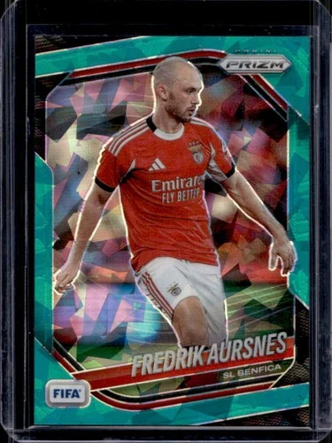 2025-26 Panini Prizm FIFA Fredrik Aursnes Teal Ice Prizm #/99 Benfica
