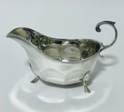 Antique Solid Sterling Silver Sauce or Gravy Boat / Jug 1917