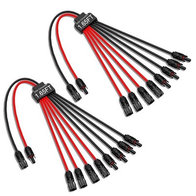 UV Resistant Solar Panel Connectors - 2 Pack