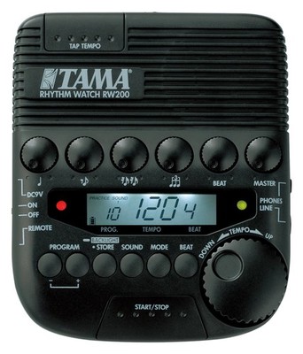 Tama RW200 Rhythm Watch Schlagzeug Metronom Drum Taktgeber Digital Bag Batterie