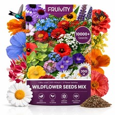 Wildflower Seeds Bulk 10000+, 1.06oz Butterfly Hummingbird Mix, 21 Variety Pe... 252.08 per gallon