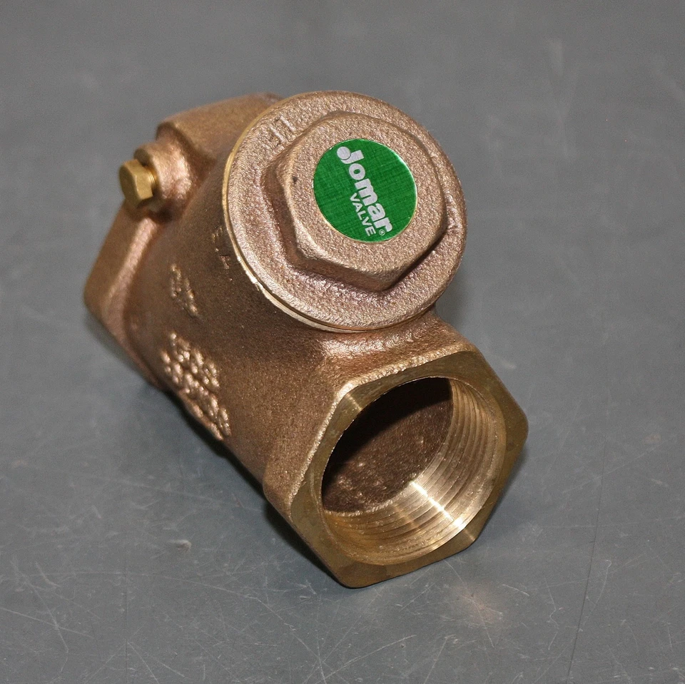 Jomar Check Valve T-511G, Y, 1-1/4" x 1-1/4" NPT, Bronze, 105-306, 300 WOG, 150S - Image 2 of 4