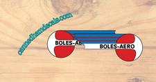 Boles-aero Burbank Calif Vintage Travel Trailer Repro Decal Blue White Red 15