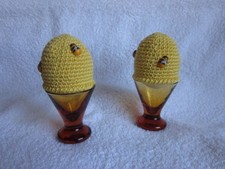 Ostern / Eierwärmer / Bienenkorb / gehäkelt / 2er Set