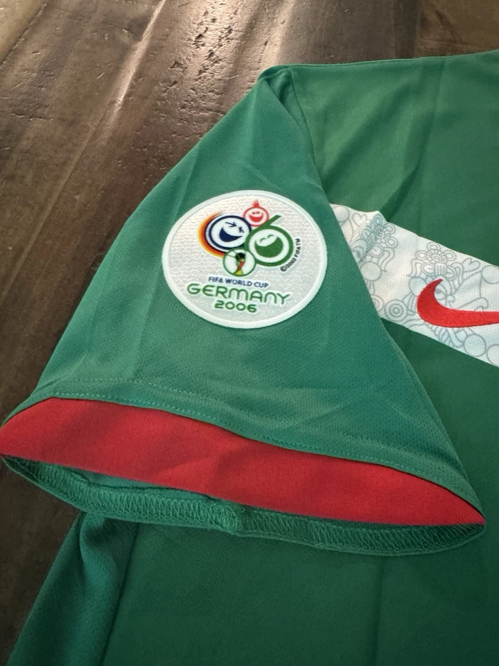 Футболка Рафы Маркеса No4 Мексика 2006 чемпионат мира зеленая Nike X-Large винтаж - Изображение 3 из 3