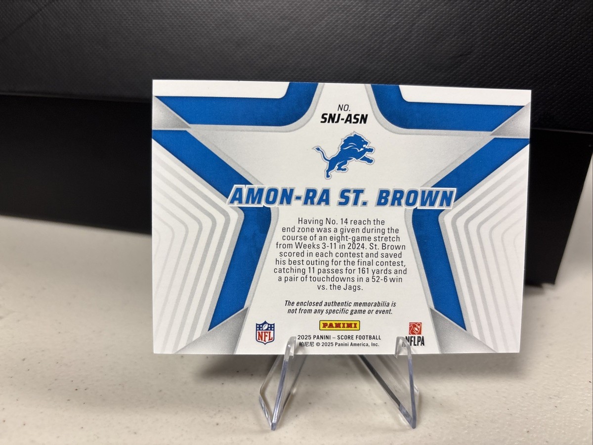 Amon-Ra St. Brown Stars Of The NFL #SNJ-ASN Jersey (MEM) | eBay