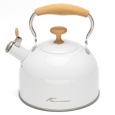 Tea Kettle, 304 Stainless Steel Whistling Tea Kettle,2.5 Quart/2.4L Stovetop ...