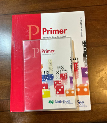 Math-U-See Primer Introduction to Math Book/DVD Beginner Preschool Elementary