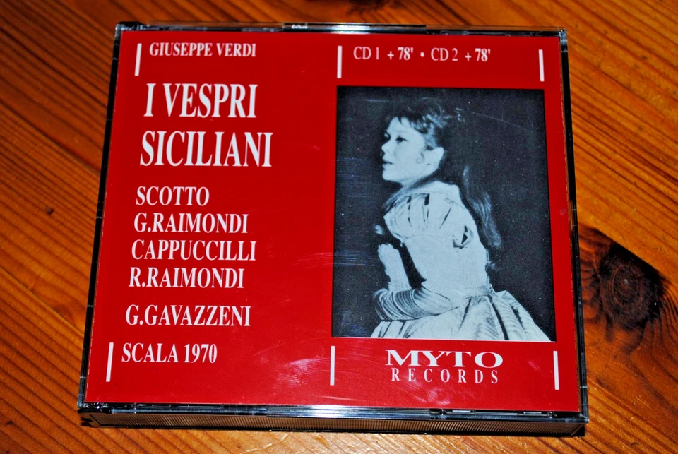 Verdi: I Vespri Siciliani - Gavazzeni - Scotto Raimondi Cappuccilli - Myto 2 CDs