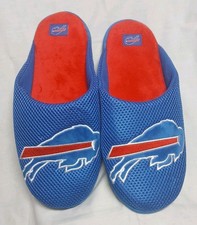 FOCO NFL Men's Buffalo Bills Big Logo Color Edge Slippers Size 11-12 L