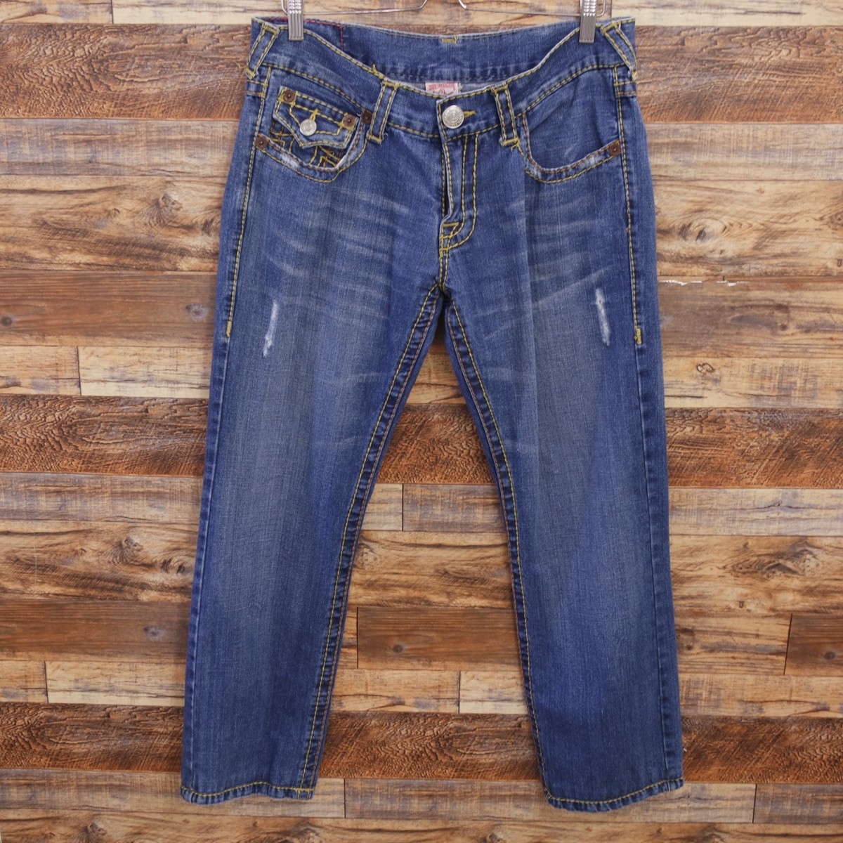 True Religion Billy Super T Jeans Mens 34x29 Blue Straight | eBay
