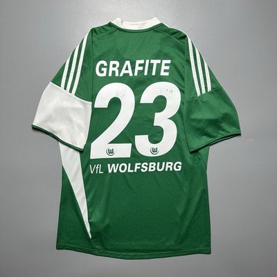 WOLFSBURG ADIDAS 2009/2010 FOOTBALL HOME JERSEY #23 GRAFITE SIZE