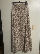 Dainty Fairycore Maxi Slit Skirt 4 S Lovely Cottagecore Fairy Boho Girly Hippie