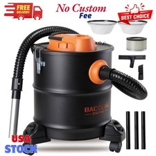 Ash Vacuum for Pellet Stoves, Fireplace Ash Vac 5.2 Gallon 1200w with Double ...