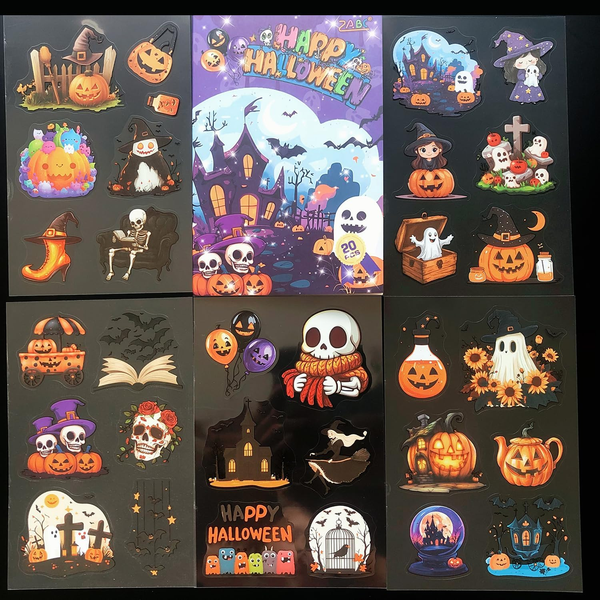 20 BläTter Scrapbooking-Stickers, Vintage-Pet-Scrapbook-ZubehöR Zum Basteln Von-image
