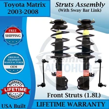 Monroe OEM Front Struts W/ Sway Bar For 2003-2008 Toyota Matrix  Lifetime Warra.