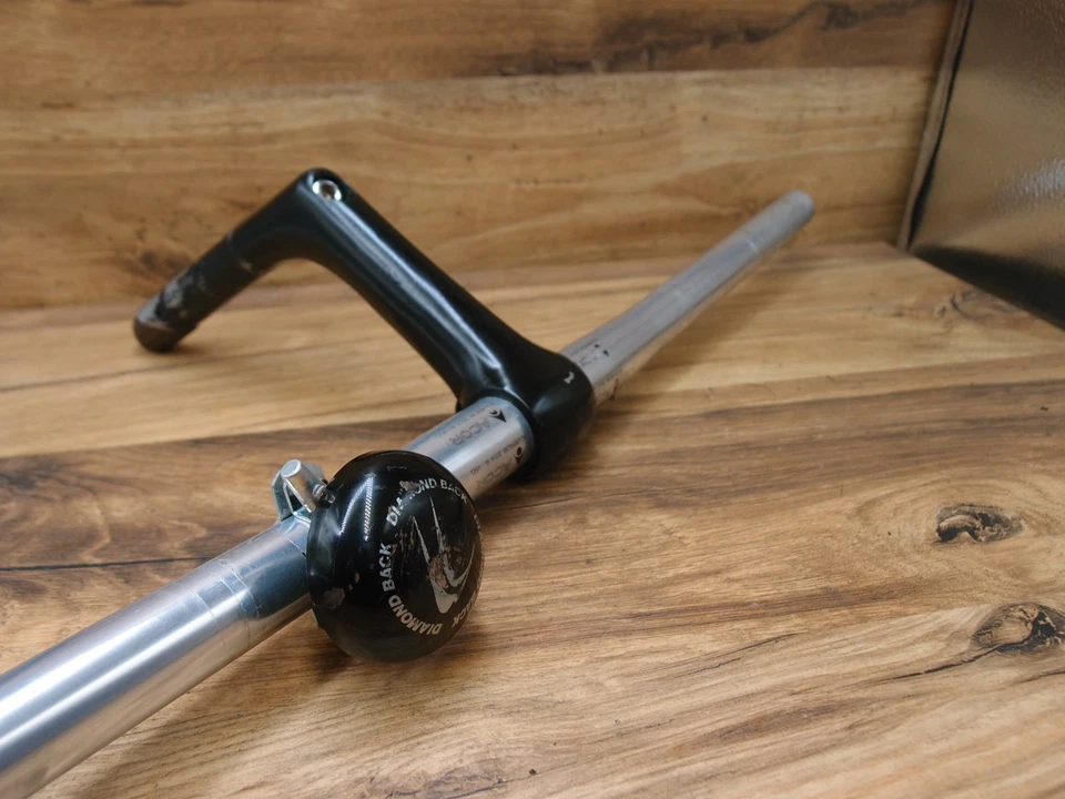 Manillar plano ACOR Aluminio 2014 145 g + Vástago de pluma 22,2 mm + Campana Diamondback Foto 2 de 4