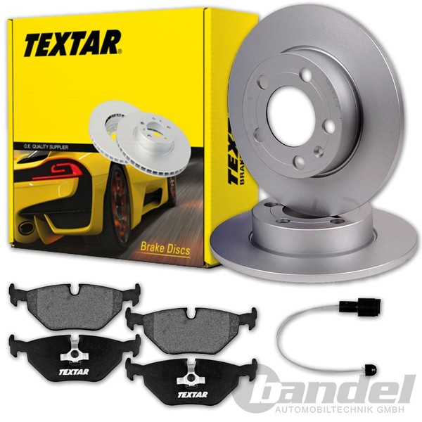 Textar Bremsscheiben 300Mm + BelÄGe Hinten Passend FüR BMW 5Er E34 Limo Touring-image