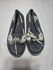 Sperry Girls Blue Shoresider Boat Shoe Size 2m