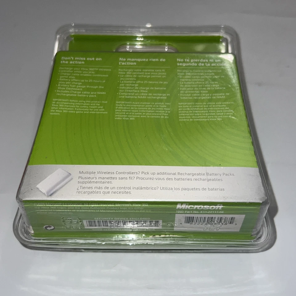 Xbox 360 Play and Charge Kit Authentic OEM - Brand New Sealed in Package - Image 4 of 4