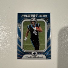2025 Donruss Optic TETAIROA MCMILLAN #7 RC Rookie Primary Colors Insert Panthers