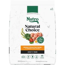 Nutro Natural Choice Adult Dry Dog Food, Chicken and Brown Rice Recipe, 30 lbs.