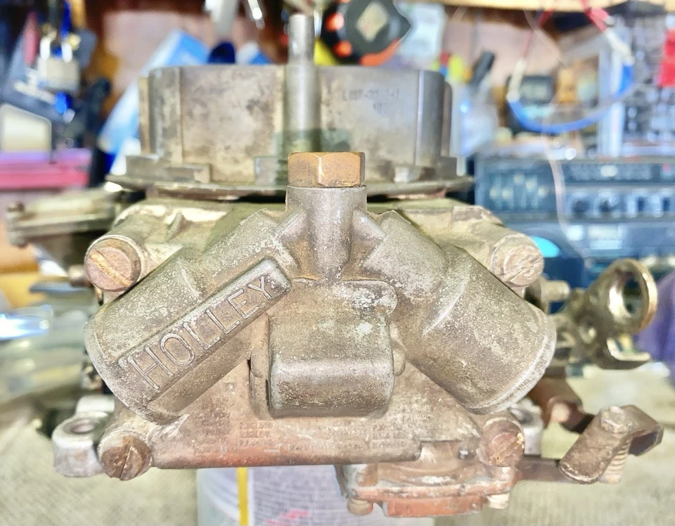 Holley 1972 listado #3310-1 fecha 1-9-2 780 CFM aspiradora secundaria gran forma Foto 3 de 4