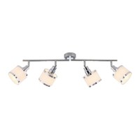 Deckenleuchte Spotlampe Wohnzimmerlampe Strahler Chrom Deckenlampe L 78 Cm