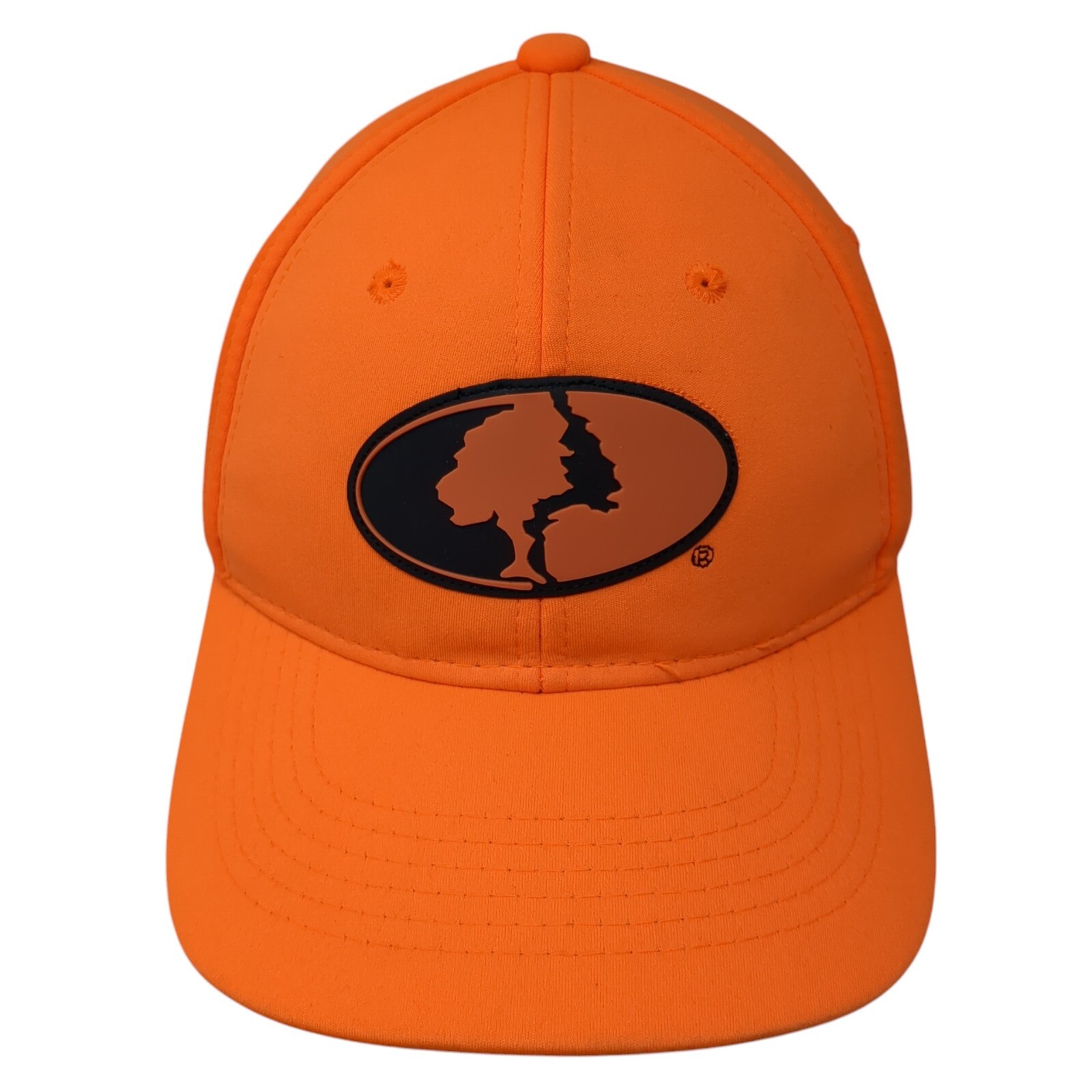 Mossy Oak Patch Strapback Hat Orange One Size Adj… - image 1