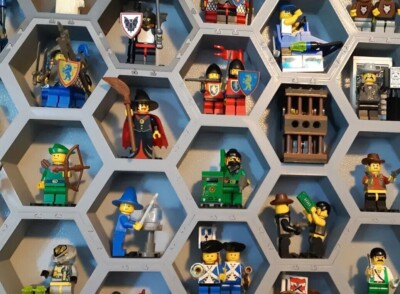 Display Ständer für Minifiguren Lego Minifiguren Modular Hexagon Wandhalterung