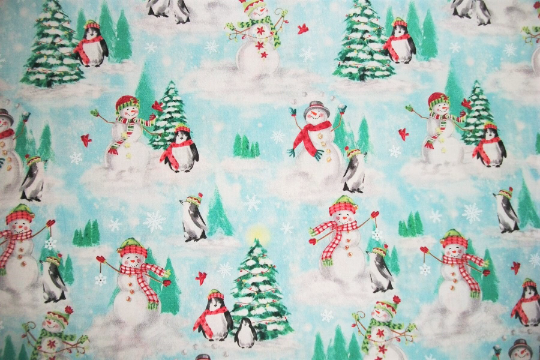 Snowman Fabric, Christmas Fabric, 26", Holiday Fabric, Windham Fabrics,