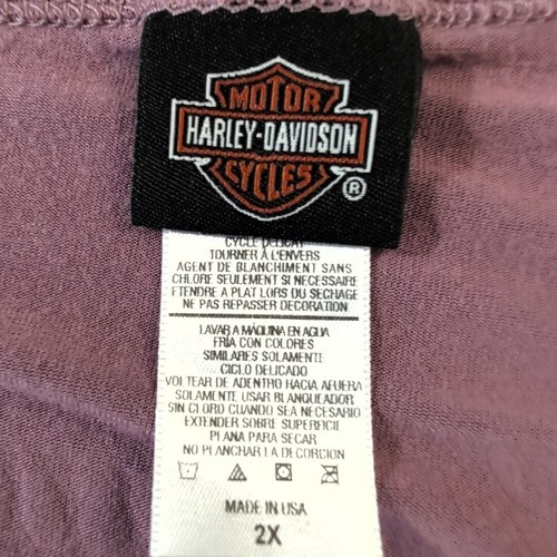Harley Davidson Motorcycles Mauve T-Shirt Womens 2X Graphic Tee, Palm Beach, FL - Picture 4 of 8