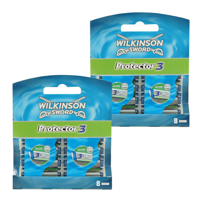 16x Wilkinson Sword Protector 3 Rasierklingen - NEU - OVP - für Männer