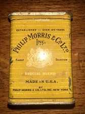 Real Vintage Phillips Morris & Co. Ltd. Cigarettes tin Made In USA Special Blend