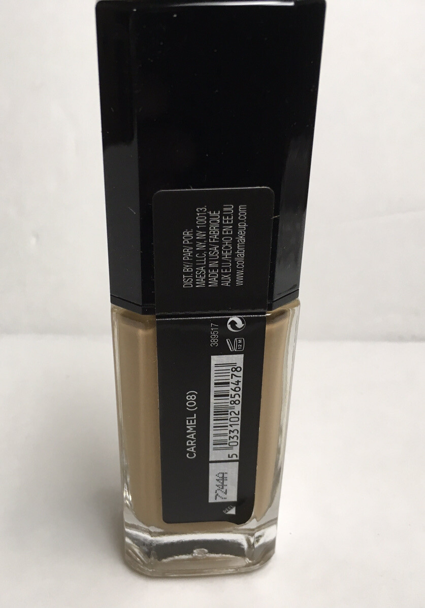 Col-Lab Bright Spark radiant Foundation Caramel (08) 1 Fl oz New