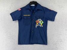 Boy Scouts of America Uniform Shirt Youth Medium Blue Cub Scout US Made