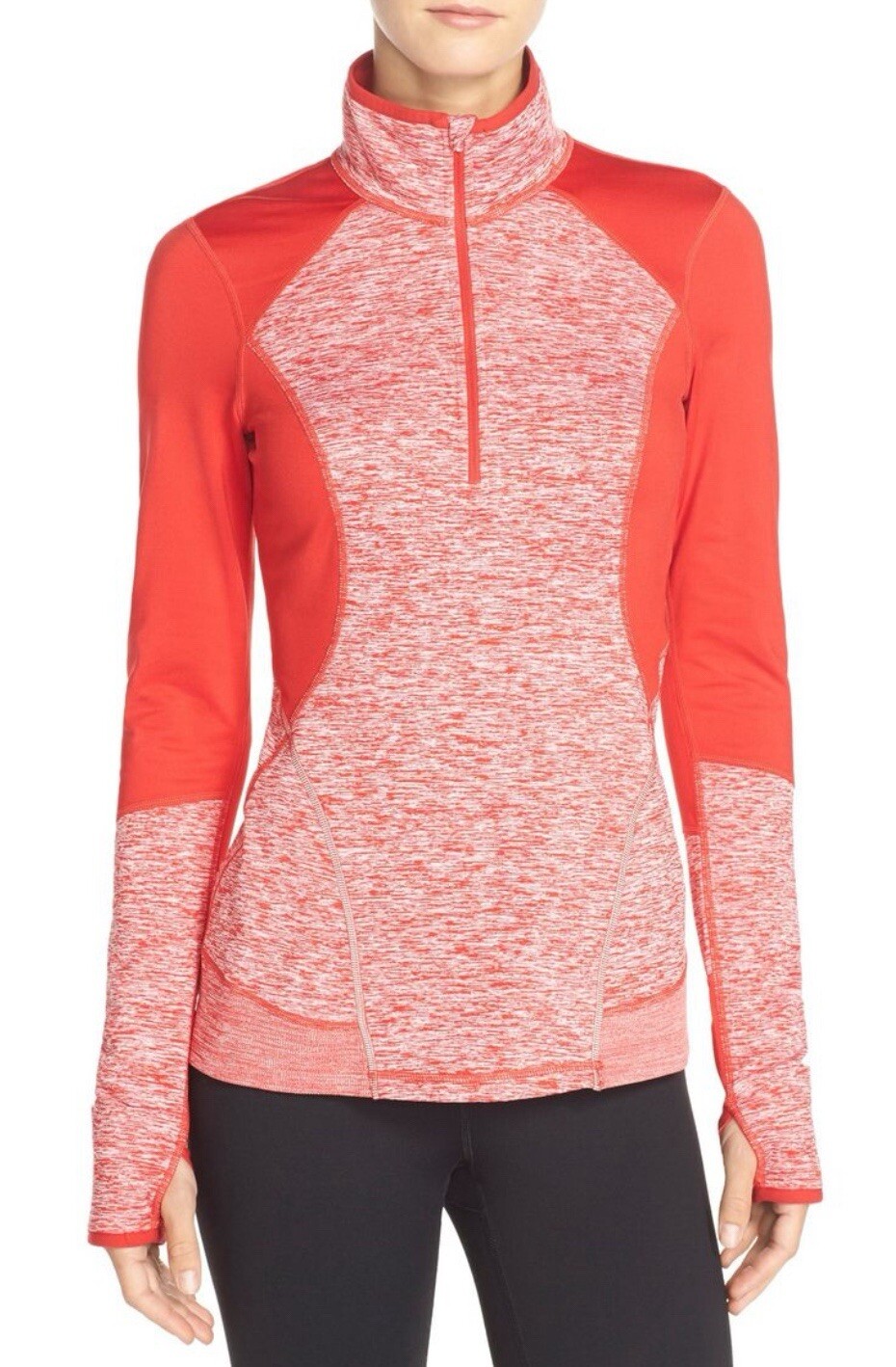 Zella Performance Half Zip Red Jacket Womens Size… - image 1
