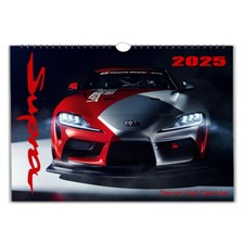 Fast Toyota Supra Sports Cars photo calendar 2026/27 personalised Choose Start