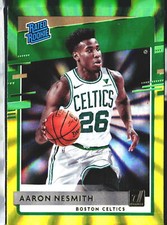 2020 Donruss #232 Aaron Nesmith Holo Green and Yellow Laser NMMT