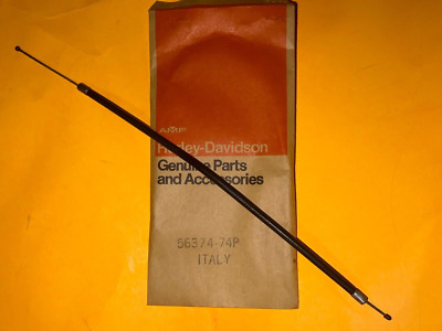 HARLEY AERMACCHI AMF NOS 56374-74P CARB CABLE for 1974 - 1978
