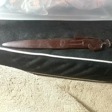 Vintage Fuller Brush Co. Advertising Figural Letter Opener Salesman-7"-Bakelite