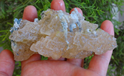 Calcit Auf Chalcedony Rock Kristalle Mineralien Probe B#4