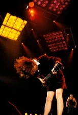 Ac Dc And Angus Young And Ac/Dc, Angus Young Performing Live Onsta - Old Photo