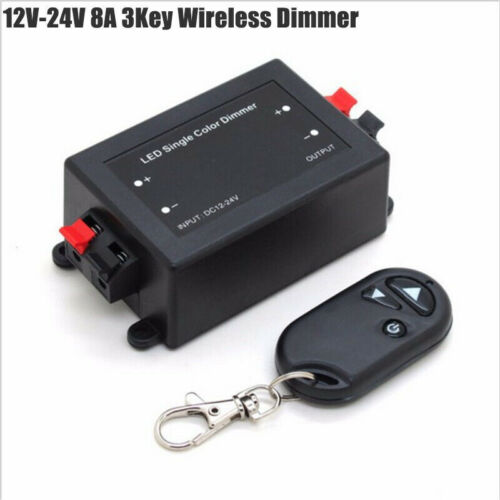 12V 24V Black Wireless RF Remote Controller Dimmer Switch for LED Strip Light - Picture 4 of 7