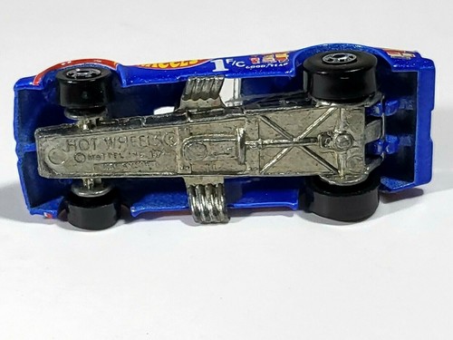 Vintage 1977 Hot Wheels Pontiac Firebird Auto Divertente Errore Blu Logo Chevy pressofuso Mt - Foto 11 di 12