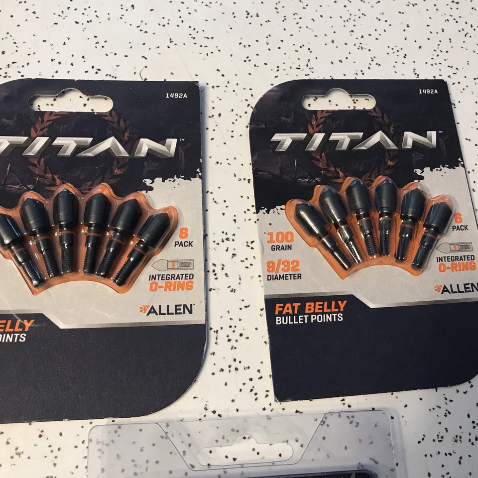 Titan Fat Belly 100GR Target Points 2 6 paquetes 1 paquete Limbsaver Twistlox nuevo Foto 2 de 4